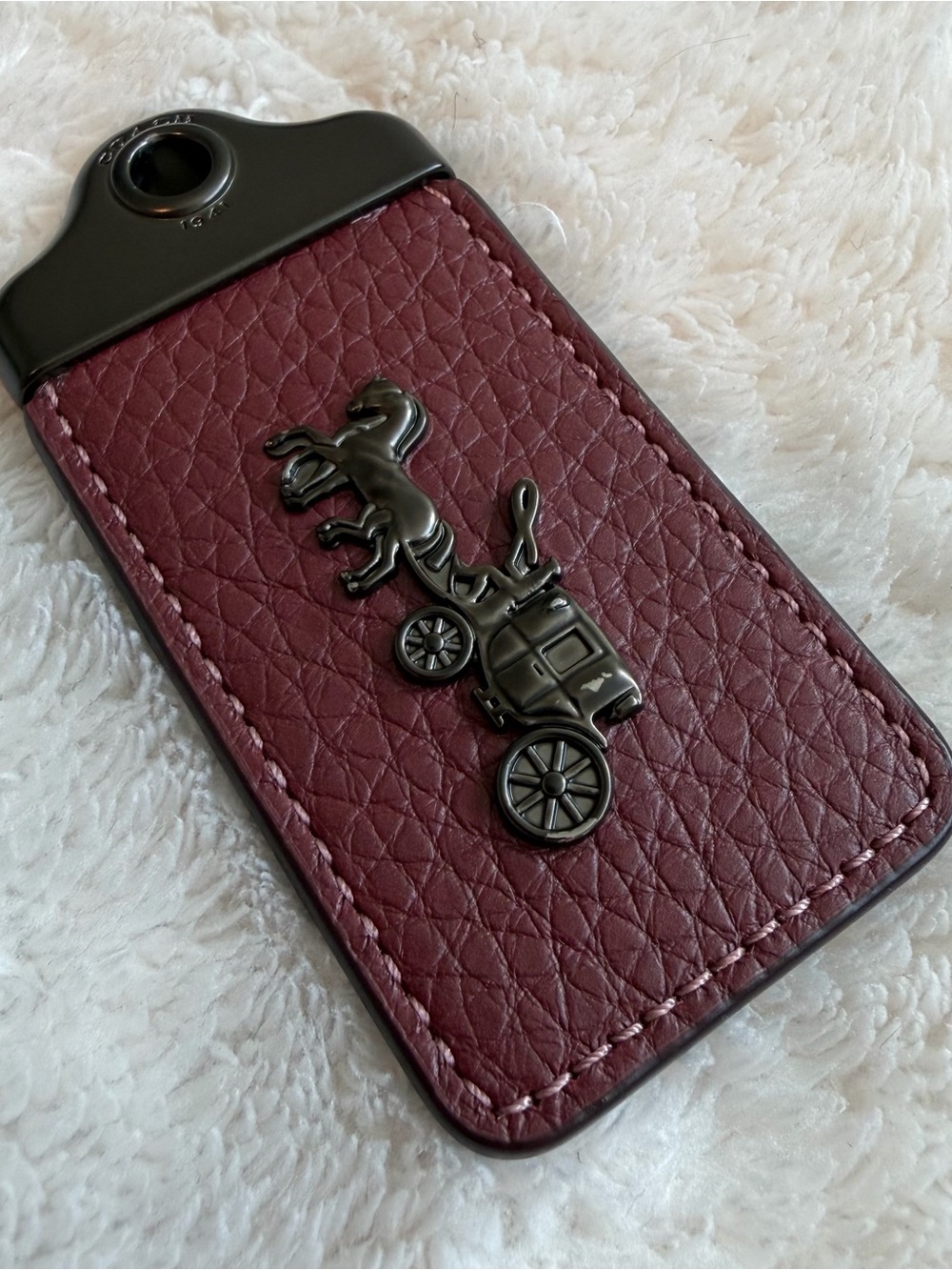 Coach 1941 XXL Hang Tag Burgundy